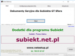 Dokumenty Seryjne dla Subiekta GT